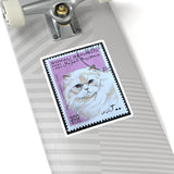 White Persian Cat Stamp Sticker