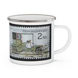 Car 1905 Stamp Enamel Mug