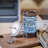 Espresso Blue Stamp Acrylic Cup