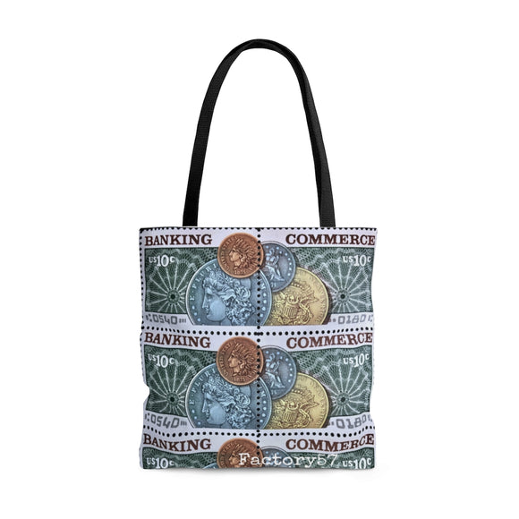Banking 1950 Stamp Tote Bag