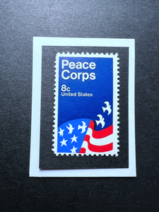 Peace Corp 1972 Framed Stamp