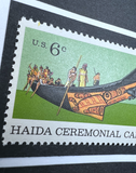Haida Canoe Framed #1389