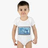 Texas State Stamp Baby Onesie