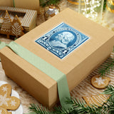 Benjamin Franklin Blue Stamp Sticker