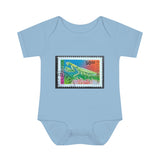 Praying Mantis Stamp Baby Onesie
