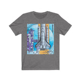 Space Rocket Stamp T-shirt