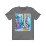 Space Rocket Stamp T-shirt