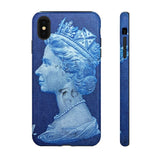 Queen Blue Stamp - Tough Phone Case