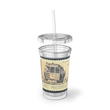 San Fran Cable Car Stamp Acrylic Cup
