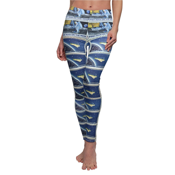 Man on the Moon 1969 Stamp Leggings