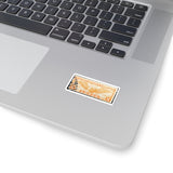 Air Mail Yellow Stamp Sticker
