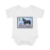Shire Horse Stamp Baby Onesie