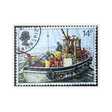 Fishing Boat Stamp Sticker