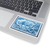 Blue Rhino Stamp Sticker