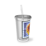 Sunflower Bee Acrylic Cup