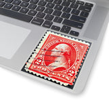 Red Two Cents Stamp Sticker