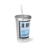 Piano Keys Stamp Acrylic Cup