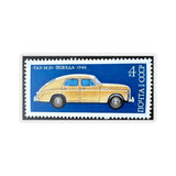 Yellow Car Stamp Sticker