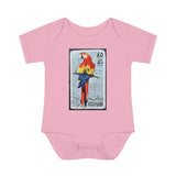 Parrot Bird Stamp Baby Onesie
