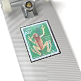 Frog Vintage Stamp Sticker