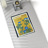 Blue Flowers Stamp Sticker