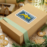 Flying Cow Stamp Sticker
