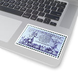 Newspaper Boy Stamp Sticker