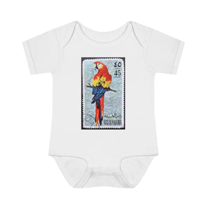 Parrot Bird Stamp Baby Onesie