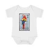 Parrot Bird Stamp Baby Onesie