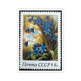 Blue Flowers Stamp Sticker