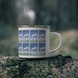 Whooping Crane 1975 Stamp Enamel Mug