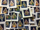 Gingerbread house postage stamps