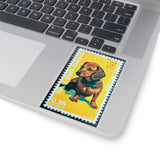 Dachsund Dog Stamp Sticker