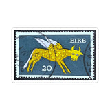 Flying Cow Stamp Sticker