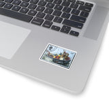 Fishing Boat Stamp Sticker