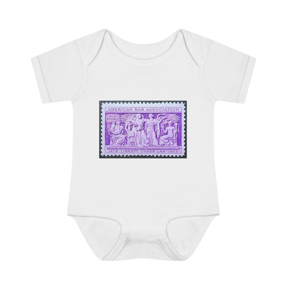 Liberty Under Law Stamp Baby Onesie