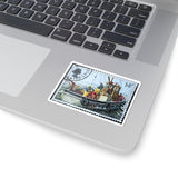 Fishing Boat Stamp Sticker