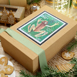 Frog Vintage Stamp Sticker