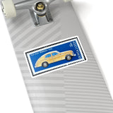 Yellow Car Stamp Sticker
