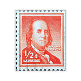 Ben Franklin Stamp Sticker