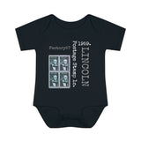 Lincoln 1959 Postage Stamp - Infant Baby Rib Bodysuit 0M - 24Mo
