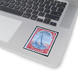 Sail Boat Stamp Sticker