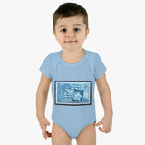 Texas State Stamp Baby Onesie