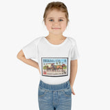 Horse & Carriage Bermuda Stamp Baby Onesie