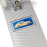 Yellow Car Stamp Sticker