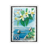 Japan Coastline Stamp Sticker