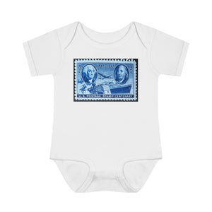 George & Ben Stamp Baby Onesie