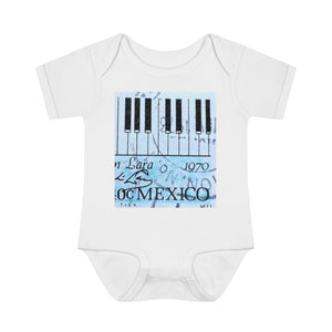Piano Keys Stamp Baby Onesie