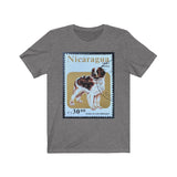Saint Bernard Dog Stamp T-shirt