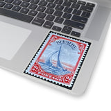 Sail Boat Stamp Sticker